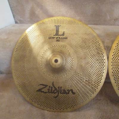 Zildjian L 80 Low Volume 14 inch hi hat cymbals excellent condition image 2