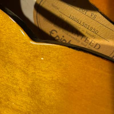 Epiphone Dot 335 2010 - Vintage Sunburst inc OHSC image 6