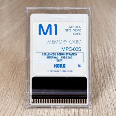 Korg M1 | Factory ROM Data Card | MPC-00S | Sequencer Demo Internal Pre-Load Data // RARE!!