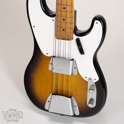 1957 Fender Precision Bass with Maple Fretboard Sunburst image 9