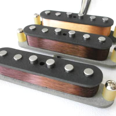 Stratocaster Pickups SET Hand Wound DAVID GILMOUR Black Strat Clones 1976-79 Q pickups Pink Floyd Guitar The Edge U2 image 2