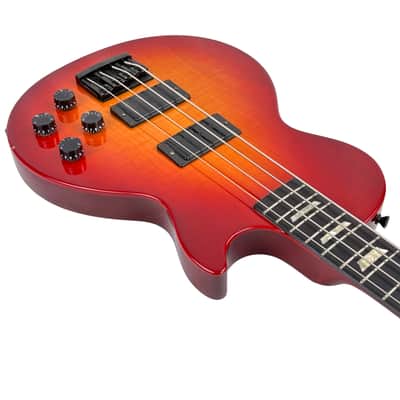 Gibson Les Paul LPB-2 Deluxe Plus Bass Bartolini Pickups Heritage Cherry Sunburst 1996 W/HSC image 7
