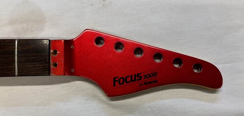 1985 JAPAN KRAMER FOCUS 3000 METALIC RED BEAK NECK FLOYD ROSE R2 NUT SHELF image 1