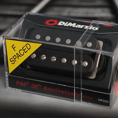 DiMarzio DP223FBK PAF 36th Anniversary F-Spaced Bridge Humbucker - Black image 1