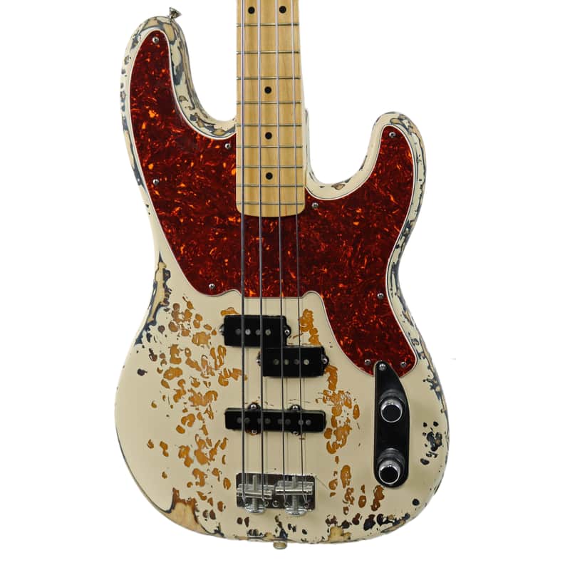 1993 Fender Custom Shop ‘50s P/J Precision Jazz Bass Olympic White Relic image 1