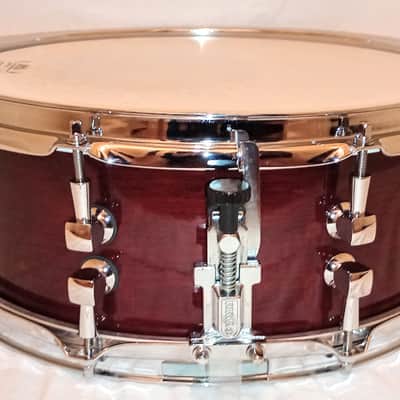 YAMAHA CUSTOM MODIFIED ADVANTAGE NOUVEAU SNARE DRUM - BURGUNDY LACQUER-FREE SHIP TO CUSA! image 5