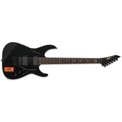 ESP KH-2 Vintage Kirk Hammett Distressed Black Electric Guitar + Hard Case Floyd Rose FR BLK - In Stock image 1
