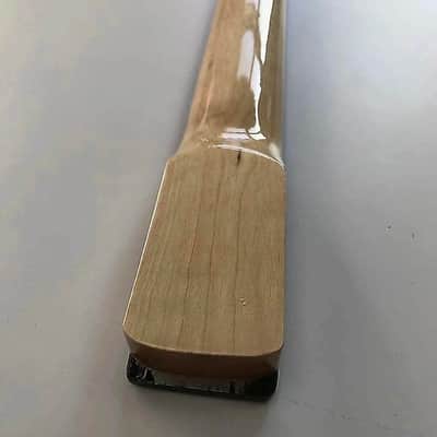 Glossy Finish Guitar Maple Tele Style Neck, 22 Frets Rosewood Fingerboard image 5