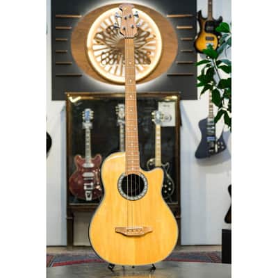 1995 Ovation CC074 Celebrity Series Acoustic Bass natural image 2