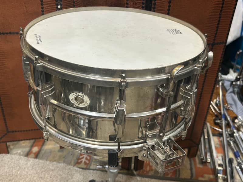 Ludwig&Ludwig Silver Anniversary 6 1/2 X 14" Snare Drum (TL-416) 1936 - Nickle Over Brass (NOB) image 1