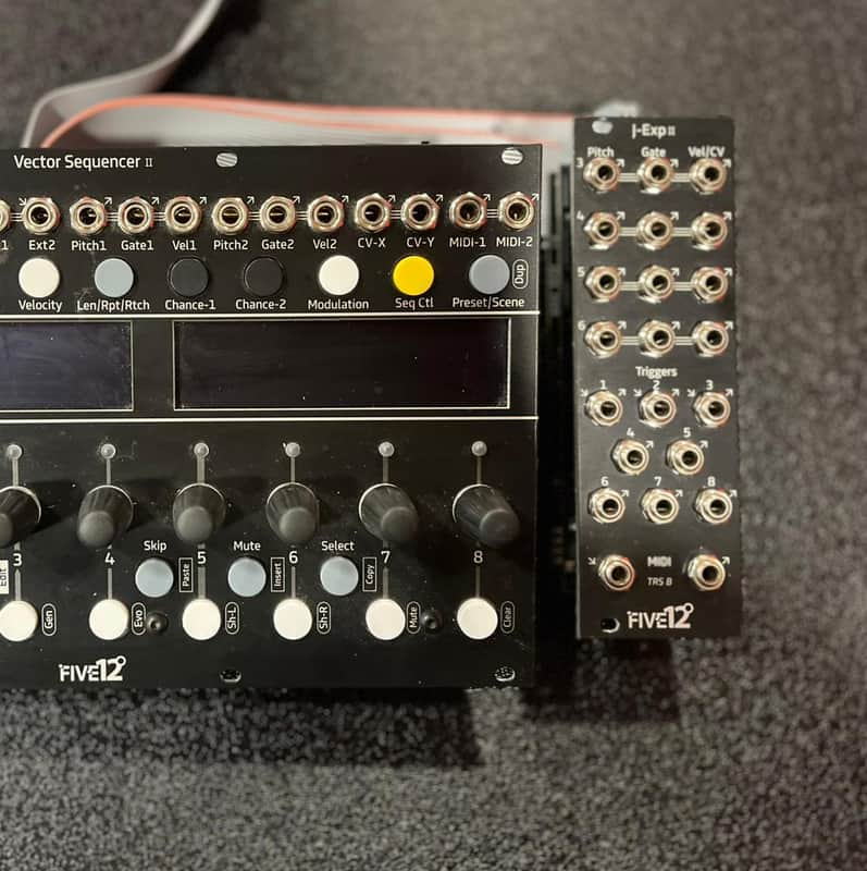 Five12  Vector Jack Expander MkII (Black) for  Vector Sequencer MkII image 1