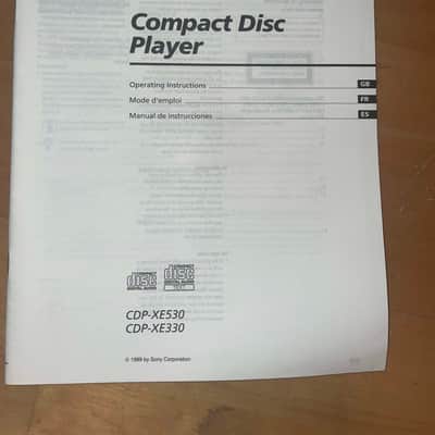 Sony cdp-xe530 CD player 2000 - black image 10