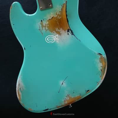 Fender Standard Jazz Bass Seafoam Green Heavy Relic Aged (RARE) image 6