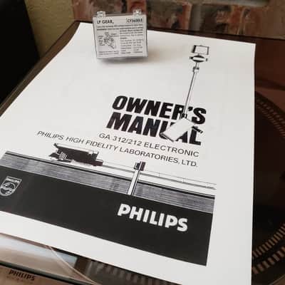 Philips GA 312 Turntable Just Serviced with NEW Carbon Fidelity Cartridge image 13