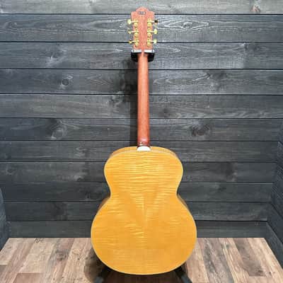 Guild F-250E Deluxe Blonde 6 String Acoustic Electric Guitar - Natural image 12
