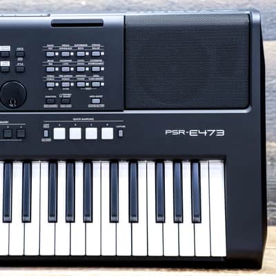 Yamaha PSR-E473 Digital Keyboard 61-Key with Touch-Sensitive Portable Keyboard image 1