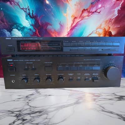 Yamaha A-520 Natural Sound Amplifier + t-420 Tuner Serviced Cleaned Sounds GR8🔥 image 1