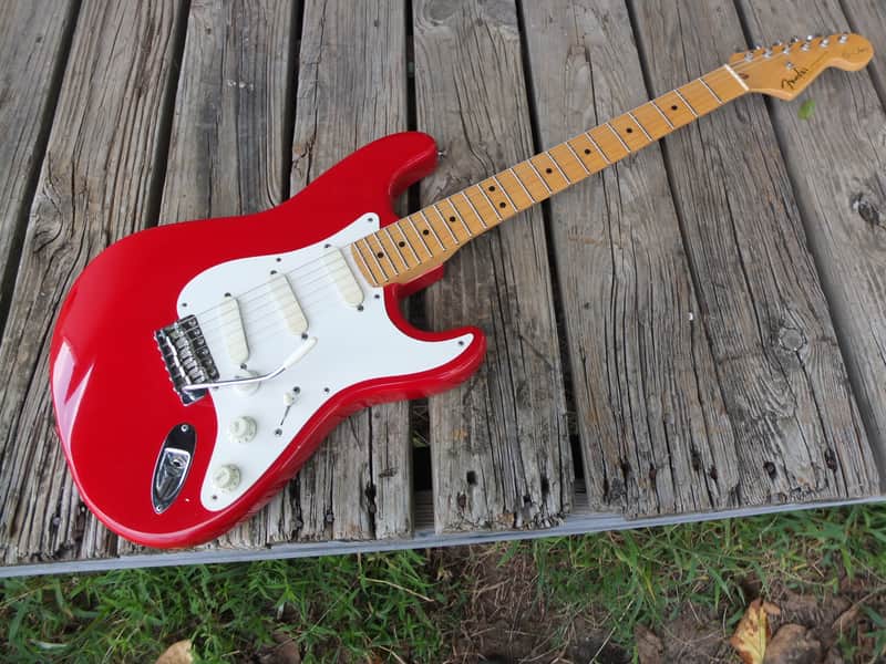 Fender Eric Clapton Artist Series Stratocaster with Lace Sensor Pickups 1988 - 2000 - Torino Red image 1