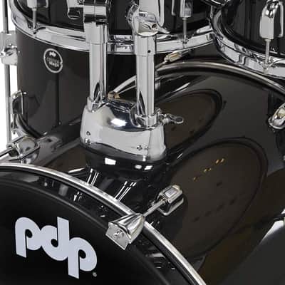 Pacific Drums Center Stage Complete Drumkit, 5 Drum Set, Iridescent Black Sparkle, 7x10, 8x12, 14x16 Floor, 16x22 Kick, 5x14 Snare (PDCE2215KTIB) image 2
