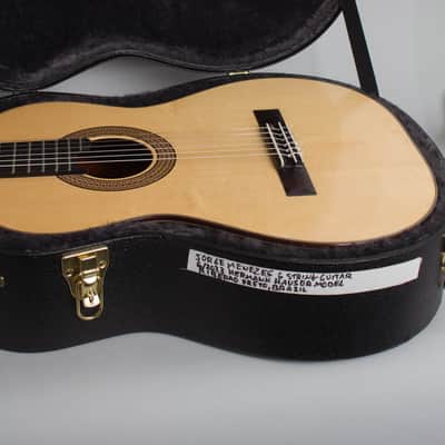 Jorge Menezes  Hermann Hauser Style Classical Guitar (2023), ser. #106, black tolex hard shell case. image 13