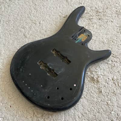 Black Electric Bass DIY Project Basswood Body image 1