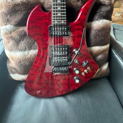 B.C. Rich Mockingbird ST with Floyd Rose 2010s - Transparent Black Cherry image 3