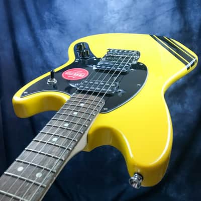 Squier FSR Bullet Competition Mustang HH, Graffiti Yellow | Reverb