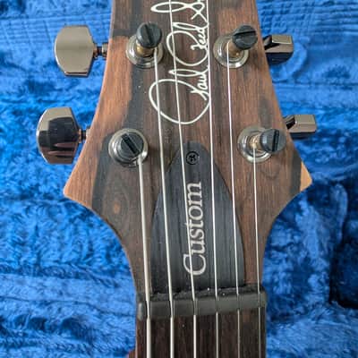 PRS Wood Library Custom 24 10-Top Flame Gray Black Fade w/Ziricote Fingerboard & Smoked Black Hardware image 16