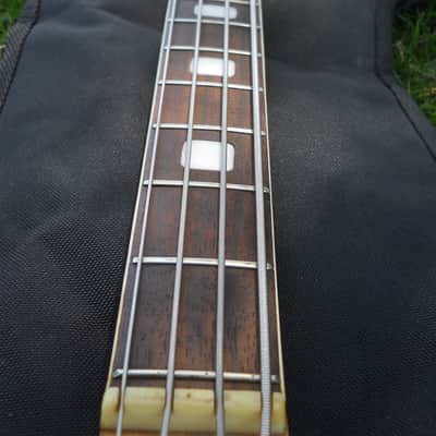 Vintage 60s Kimberly Bass Guitar, Japan, Ventures, Open Book Headstock, 25" Scale image 13