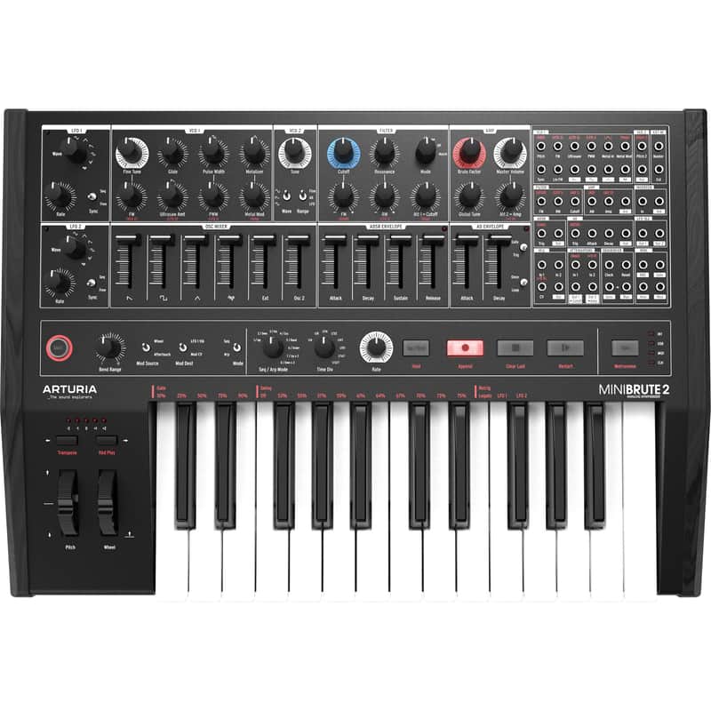 Arturia MiniBrute 2 Semi-Modular Analog Synthesizer and Step Sequencer image 1