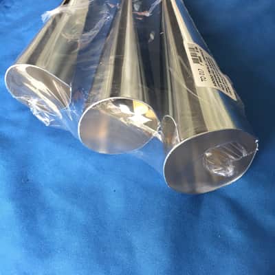 7" 6" 5" Triple Agogo Steel Chromed Professional Hand Percussion Aluminum image 5