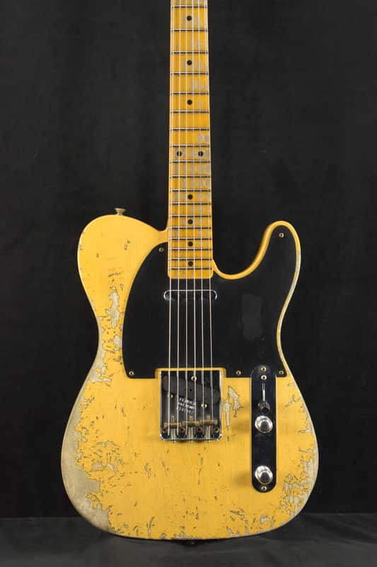 Mint Fender 1954 Telecaster Super Heavy Relic Super Faded Aged Nocaster Blonde 1-Piece Rift Sawn Maple Neck Fingerboard image 1
