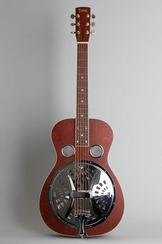 Beard  Vintage R Dobro Resophonic Guitar (2004), ser. #D-442, original black tolex hard shell case. image 1
