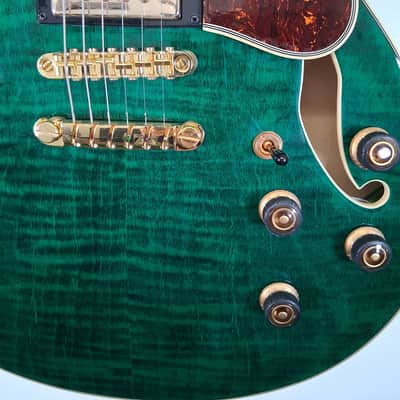 Ibanez AS93FM-TMG Artcore Expressionist 2025 - Present - Transparent Moss Green image 3