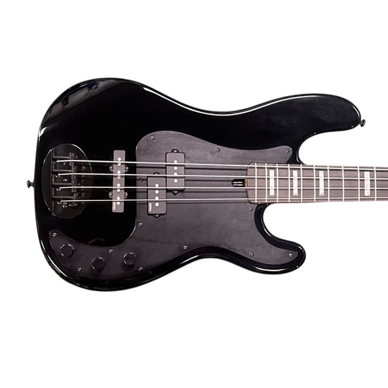 Lakland Skyline 44-64 GZ, Gloss Black / Ebony /Geezer Butler EMG's 9.9 LBS *IN STOCK* image 1