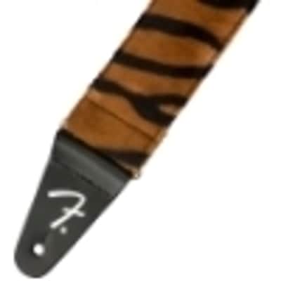 Genuine Fender 2" Wide, Wild Animal Faux Print Guitar Strap - Tiger image 2