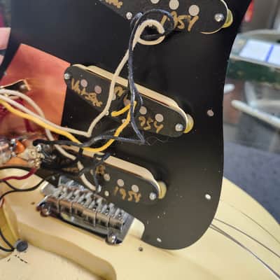Used 2014 Fender American 60th Anniversary Stratocaster w/ 2014 AVRI Strat Neck + Upgrades - Vintage White w/ Case image 21