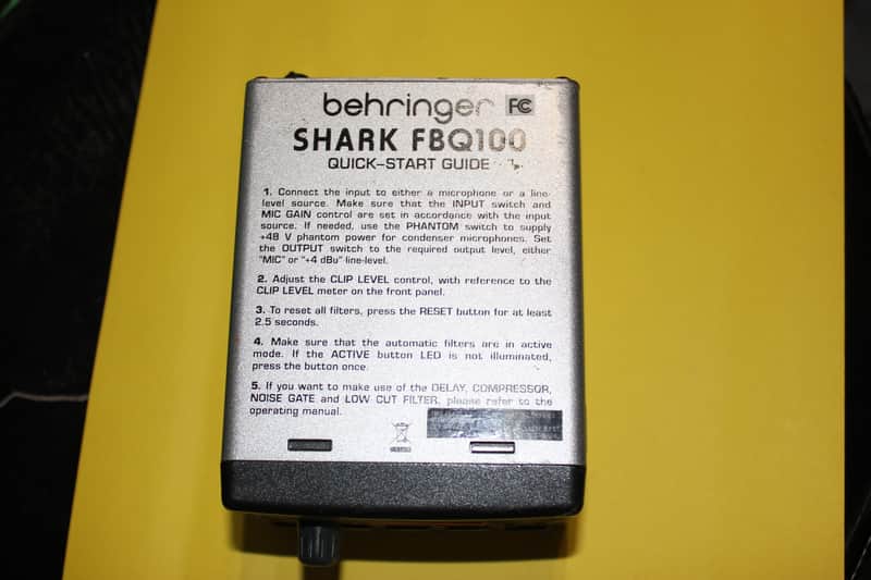 Behringer Shark FBQ100 Automatic Feedback Destroyer with Power Supply image 1