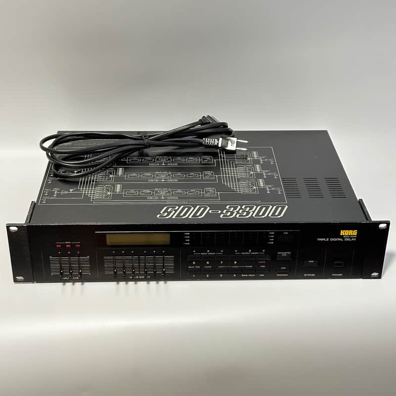 Korg SDD-3300 Digital Delay 1980s - Black image 1