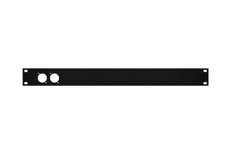 Elite Core 1 Space Rack Panel with 2 D-series punch out hole fits ATA Rack Road Cases  RP1U-2D image 1