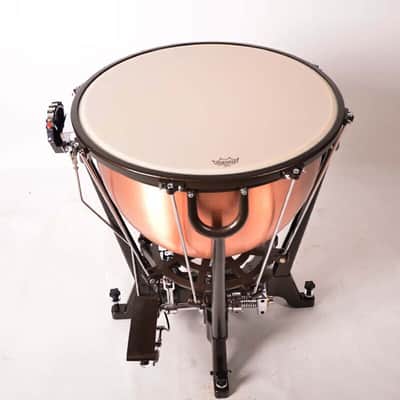20-32 Inch Portable Marching Timpani Electric Copper Kettle Hydraulic Pedal Timpani with Large Wheels & Aluminum Stand image 6