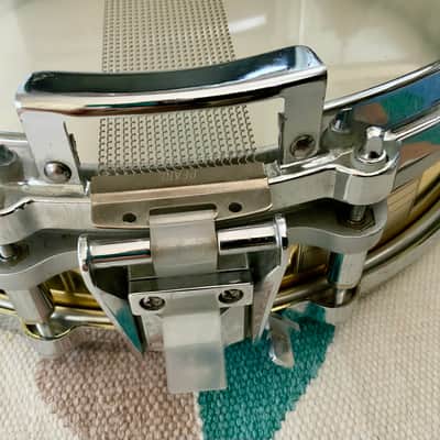 Pearl  Pearl 14’’x 3.5’’ free floating brass shell…piccolo brass snare drum 1997 image 10