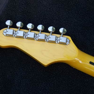 GILMOUR STYLE Mahogany Black S Style +7 Sound Switch+ Maple Neck w/Dual Action Truss Rod +Bridge Tone Control+TrebleBleed+Matched Custom Pickups+Leveled and Crowned Frets with Seymour Duncan SL59-1 Little 59 Humbucker Bridge Pickup+ Low Action Setup! image 5