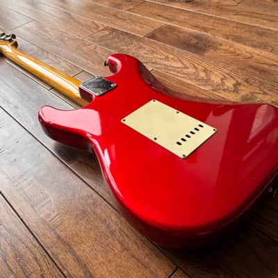 1984 Fender ST-62 Stratocaster ‘E’ Serial 1962 Reissue Candy Apple Red MIJ Fujigen Factory image 11