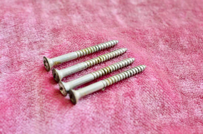 Vintage PRE-CBS 1959 Fender Stratocaster Neckplate Screw Set Telecaster Strat Tele P-Bass 1958 1957 image 1