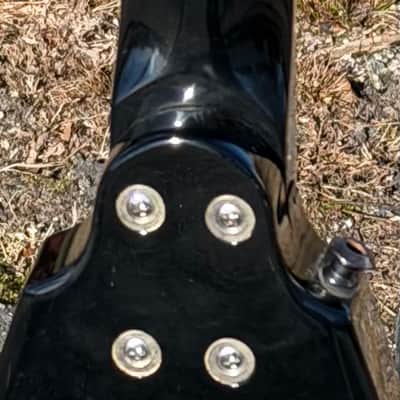 2004 Washburn Dimebag Darrell Signature Flying V Dime Black/Silver Pantera image 7