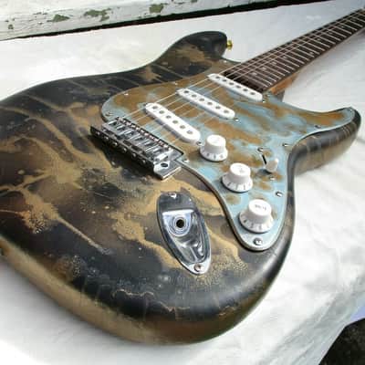 Custom stratocaster unique Right handed electric guitar 2021 image 5
