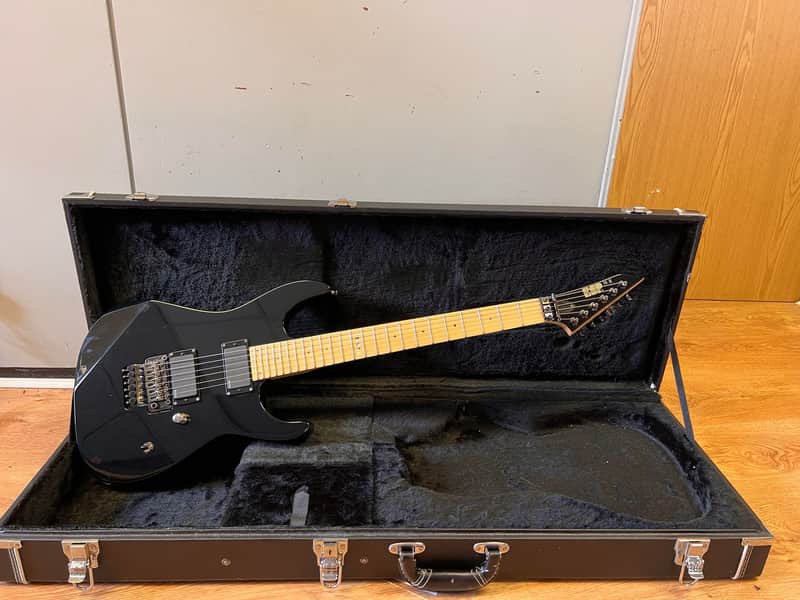 ESP M-II Black 2009 Electric Guitar with ESP Hard Case image 1