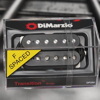 DiMarzio DP255FBK Transition Bridge F-Spaced Humbucker - Black / Nickel Pole Pieces image 1
