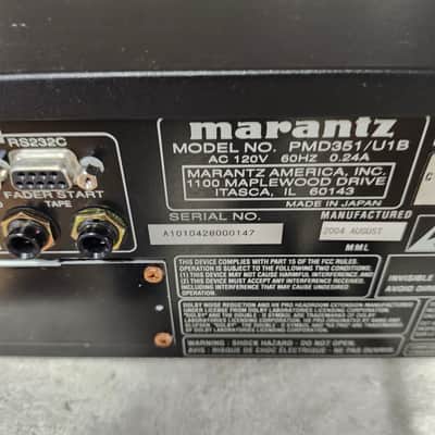 Very Clean Rebuilt Marantz Model: PMD351 Combo Cassette Deck & CD Player image 13